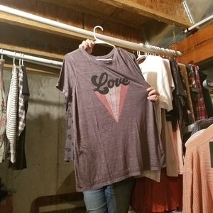 Love babydoll t-shirt. Size 1. Torrid.